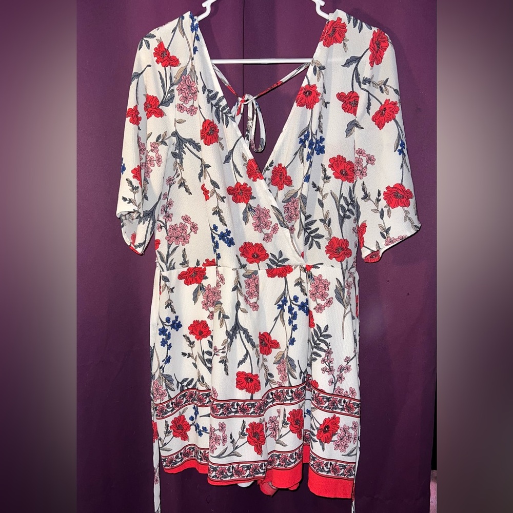 Floral Print Romper